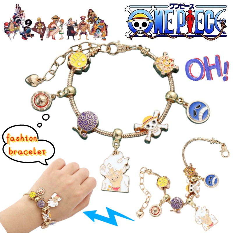 Anime Merchandise Japan - Персонализированный креативный браслет One Piece Monkey·D·Luffy