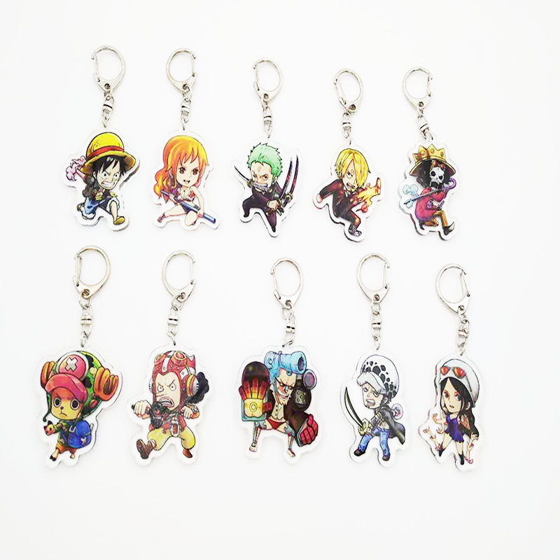 Luffy Anime Merchandise - Брелок-фигурка Луффи из One Piece, акриловый,