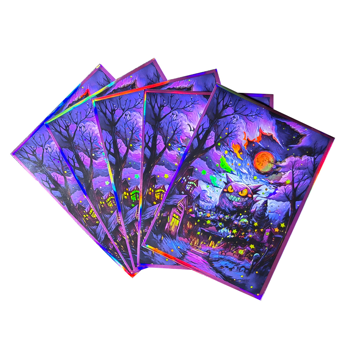 Collector Card Sleeve - 60 шт., 66x91 мм, голографические чехлы