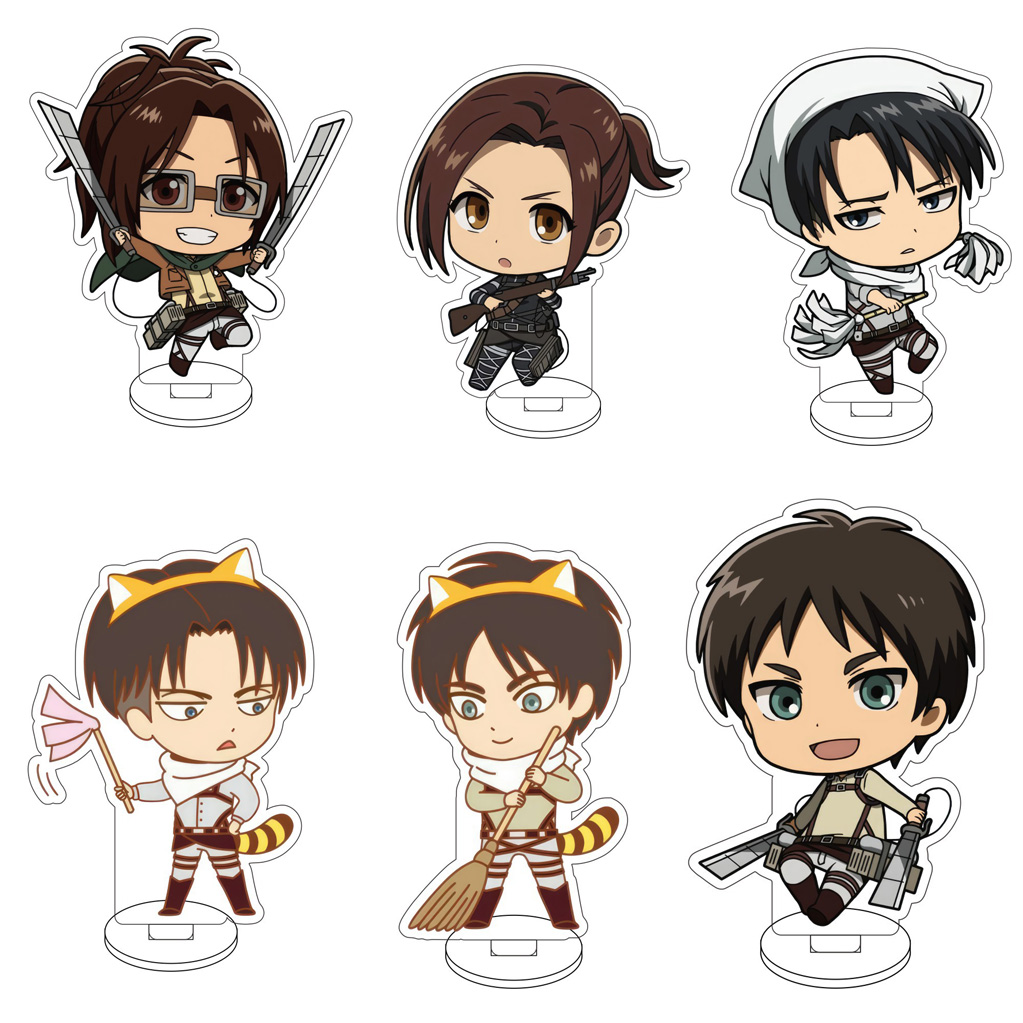 Anime Game Merchandise - Акриловая фигурка-подставка 10 см: Атака Титанов