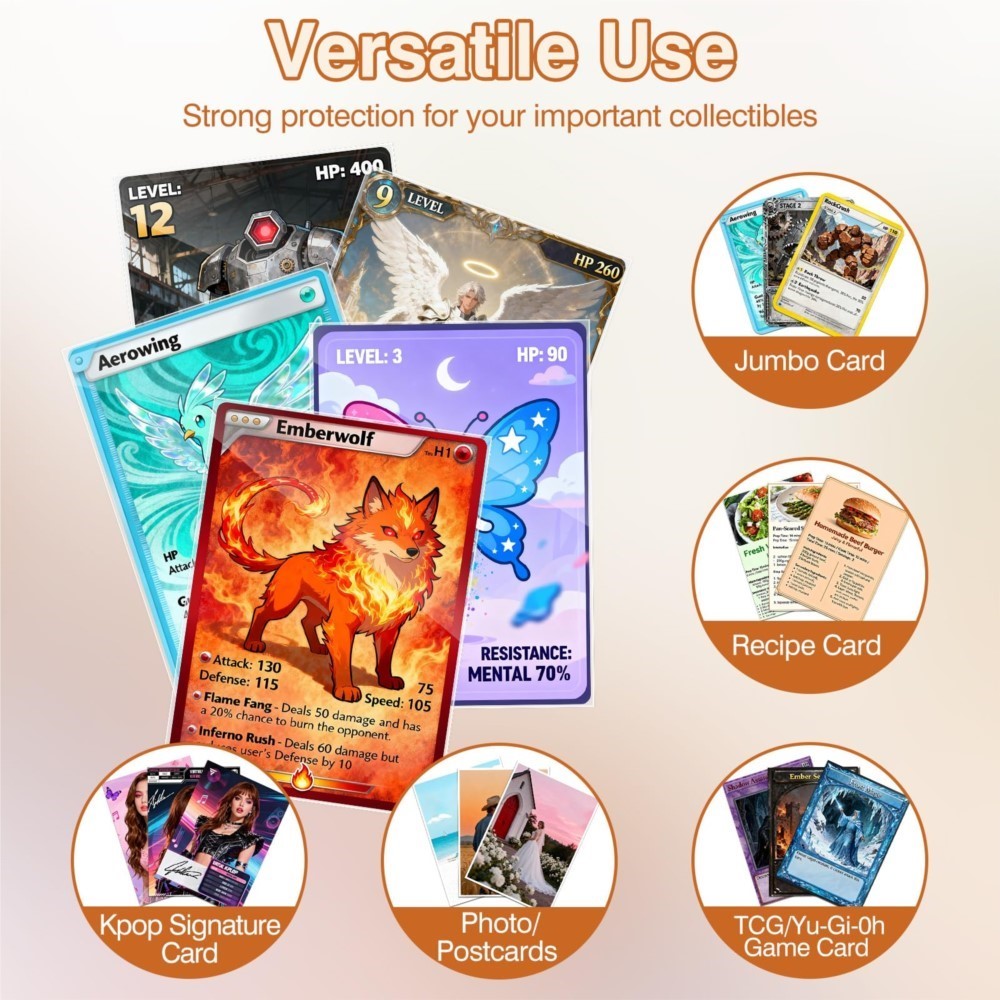50-250 шт. прозрачных больших  – обзор и цена Collector Card Sleeve